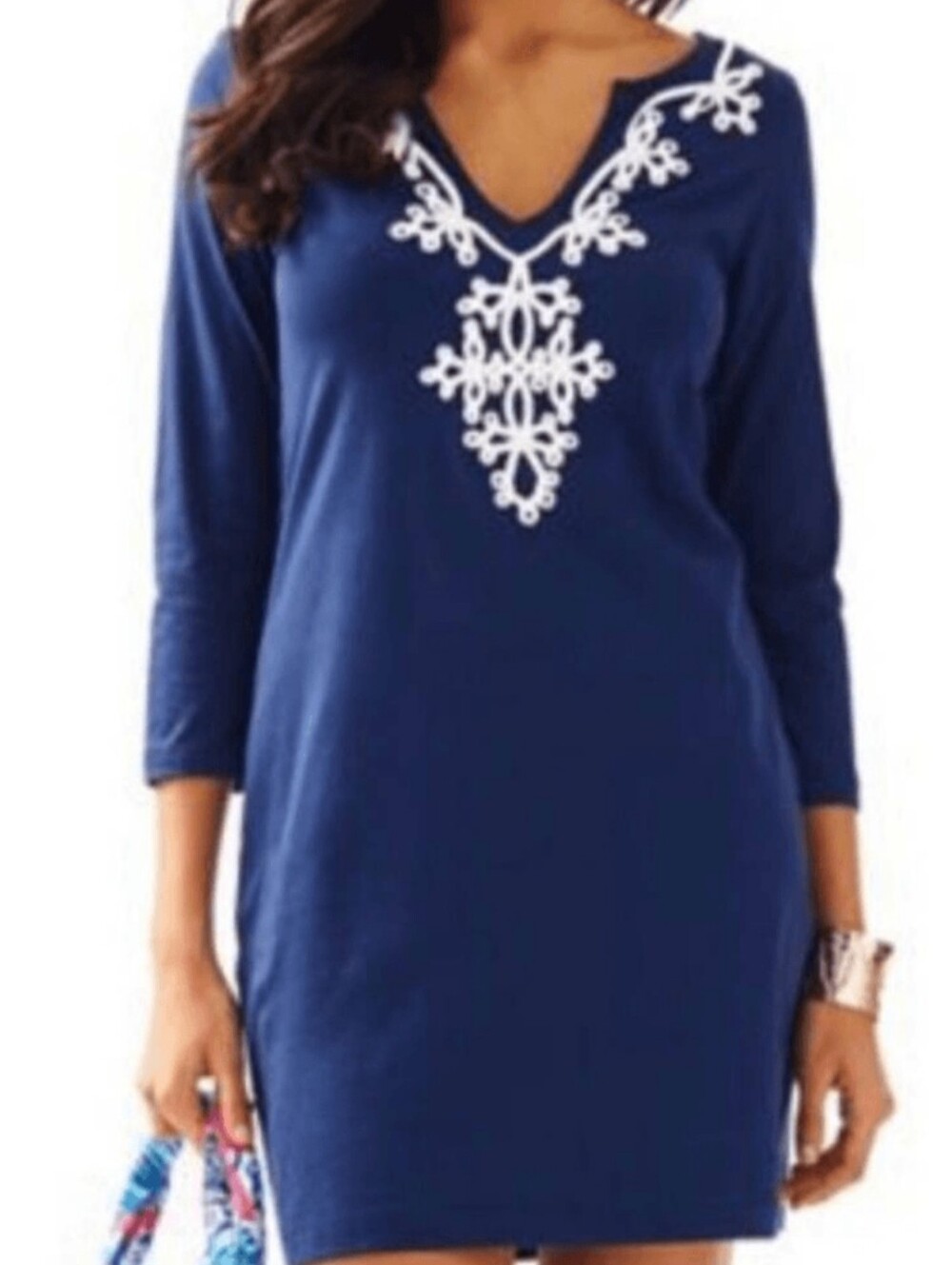 Lilly Pulitzer Navy 100% Pima Cotton Dress S